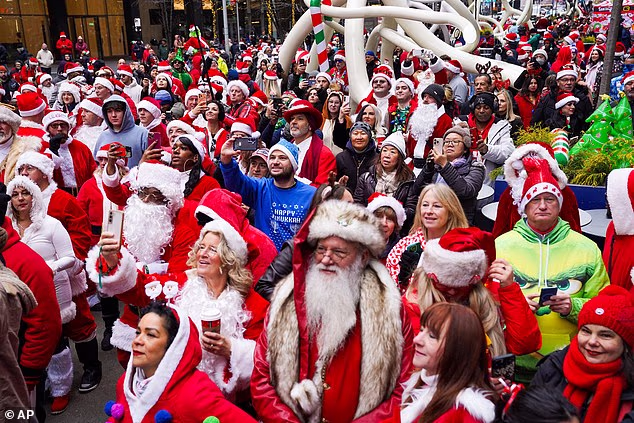 The festivities kicked off at Saturday morning at a secret location. Around 60 bars and clubs  New York City bars were participating