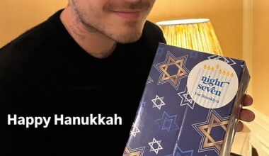 As his feud with his famous family escalates, Brooklyn Beckham took to Instagram on Sunday to share a snap showing his Hanukkah celebrations with his wife Nicola Peltz
