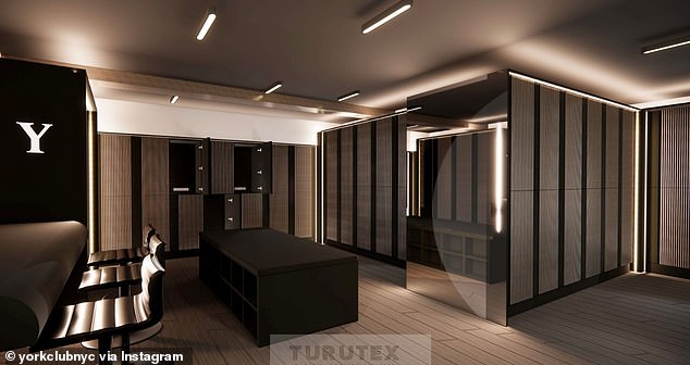 The club in Manhattan's Upper East Side has only shared renderings of what the inside could look like once complete, showing a sleek, all-black design and an array of luxury amenities