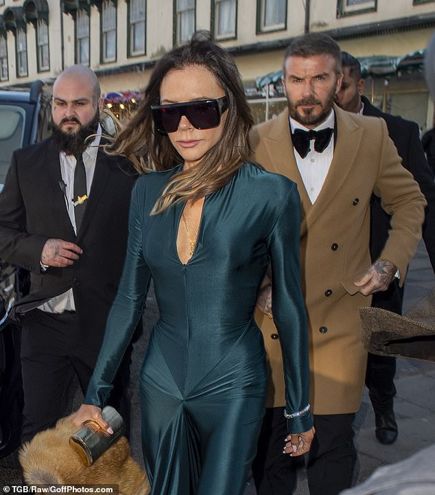 Sir David and Victoria Beckham, and his siblings celebrated Holly's wedding to Adam Peaty at Bath Abbey on Saturday