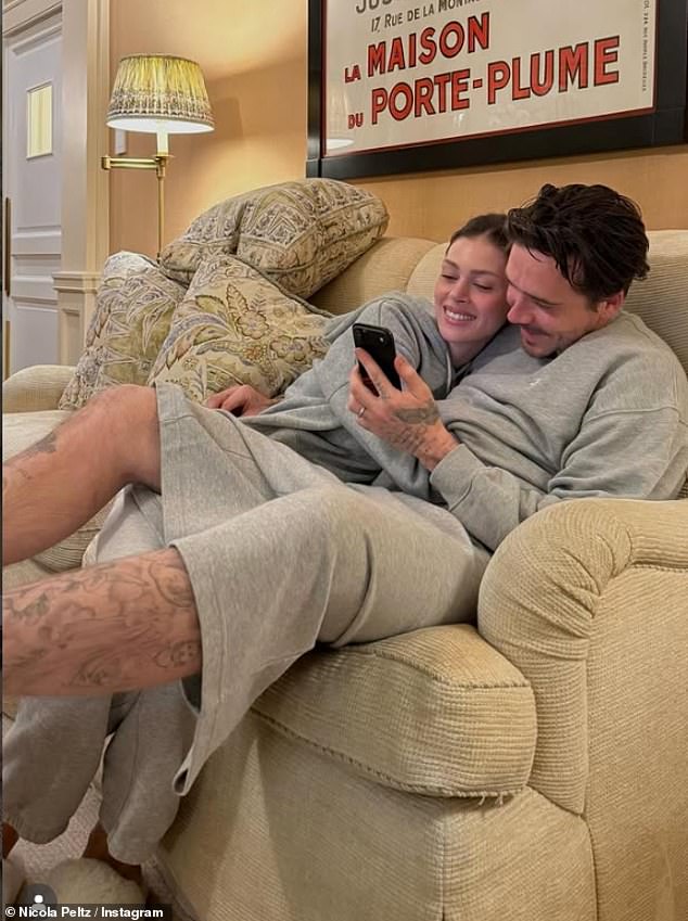 Brooklyn Beckham and his wife Nicola Peltz continued to put on a united display amid mounting backlash from fans urging him to him to heal the rift with his family