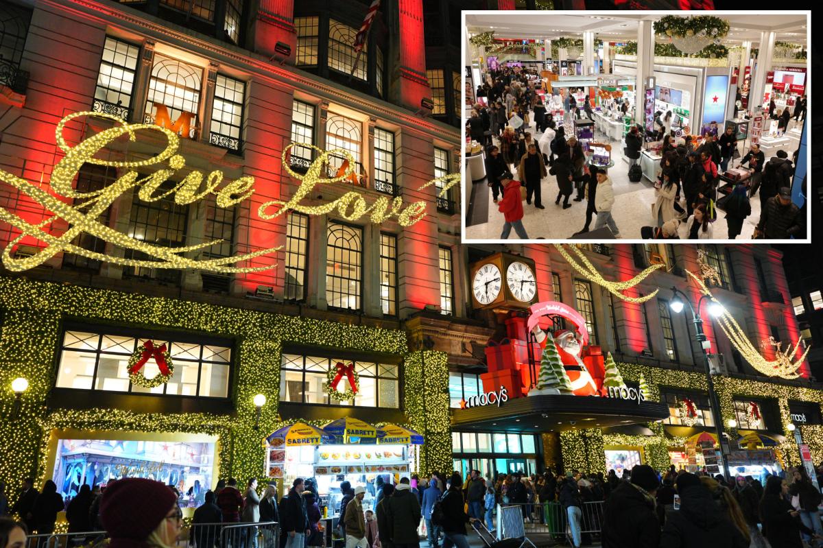 Tourist stabbed by NYC homeless woman at Macy’s Herald Square was changing baby: sources