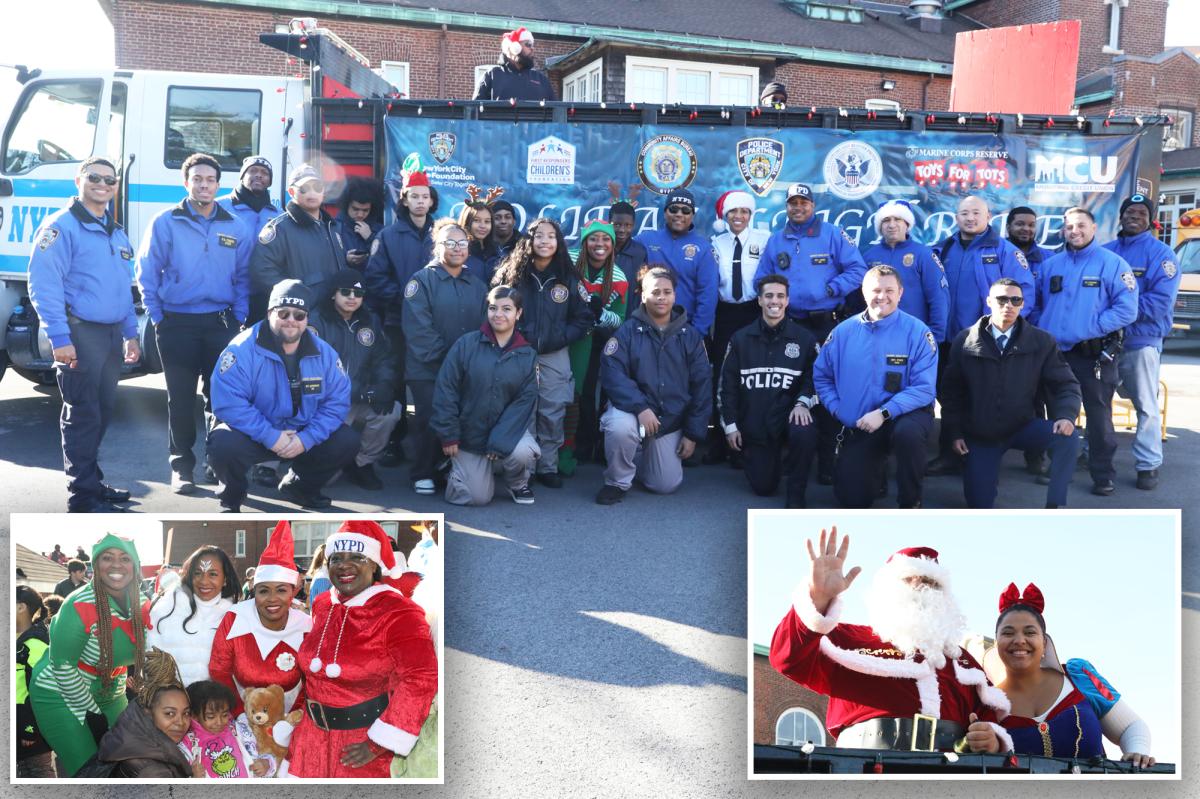 Ho, Ho, 5-0! NYPD Santas deliver free toys to city kids in need