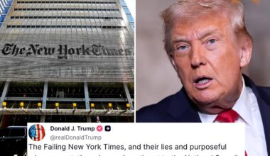 Trump slams New York Times as 'serious threat to national security'