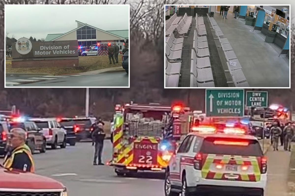 State trooper killed along with suspected gunman at Delaware DMV