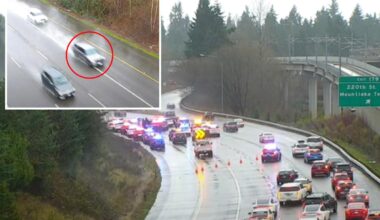 Maniac on meth carjacks trooper's patrol cruiser on Seattle freeway