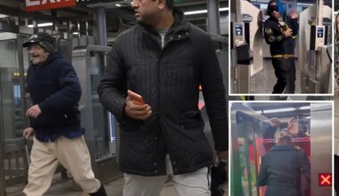 MTA's new subway gates blasted as 'easy to beat' as man with cane among fare jumpers