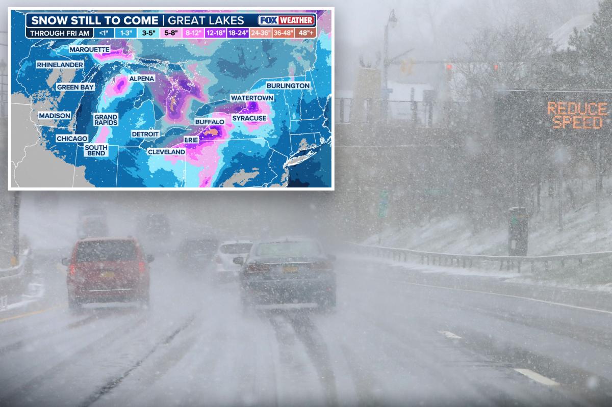 Major lake-effect snowstorm to hit this week as New York's state of emergency expands