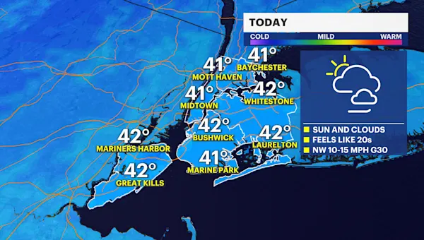 Frigid air to bring temperatures in teens, low-20s for The Bronx
