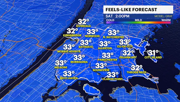 Cold, cloudy and gloomy weekend in The Bronx