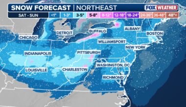 How much will it snow in NY, NJ this weekend? Updated timeline, totals