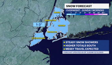 Snow tonight through Sunday morning in The Bronx