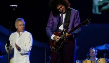 Queen’s Brian May Gives Black Sabbath’s Tony Iommi A Replica Of His Signature Red Special Guitar