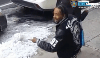 Gif of suspect in NYC antisemitic attack