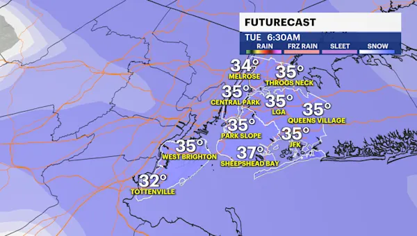 Brisk and bright today in The Bronx; wintry mix expected to impact holiday travel