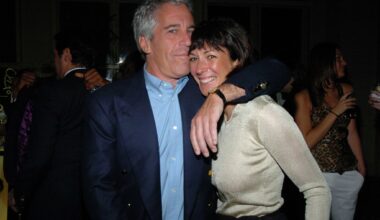 Sex traffickers Jeffrey Epstein and Ghislaine Maxwell attend a benefit concert on March 15, 2005 in New York City. Maxwell is one of 10 co-conspirators listed in a Tuesday release of Department of Justice files on Epstein.