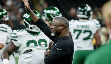 Where do the New York Jets rank ahead of Week 17?