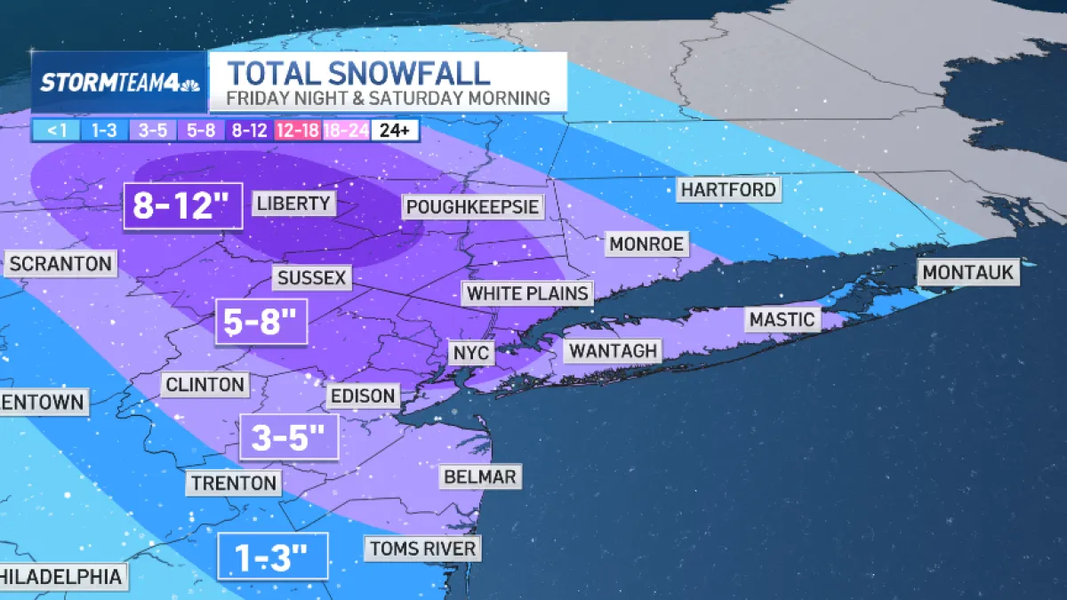 How many inches to expect by you – NBC New York