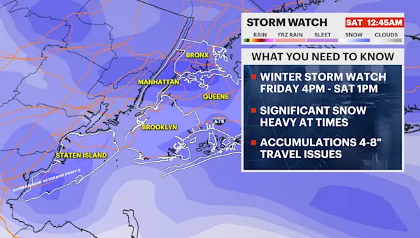 4 to 8 inches of snow expected to cause significant impacts in Brooklyn