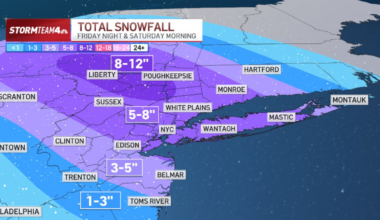 Snow storm forecast for NYC, NJ; travel advisories issued – NBC New York