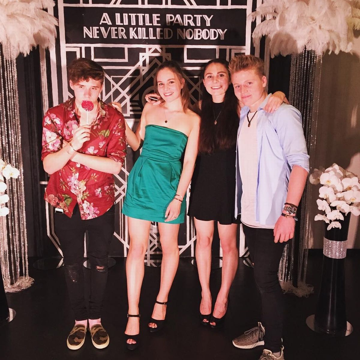 Holly Ramsay attending Brooklyn Beckham's 18th birthday