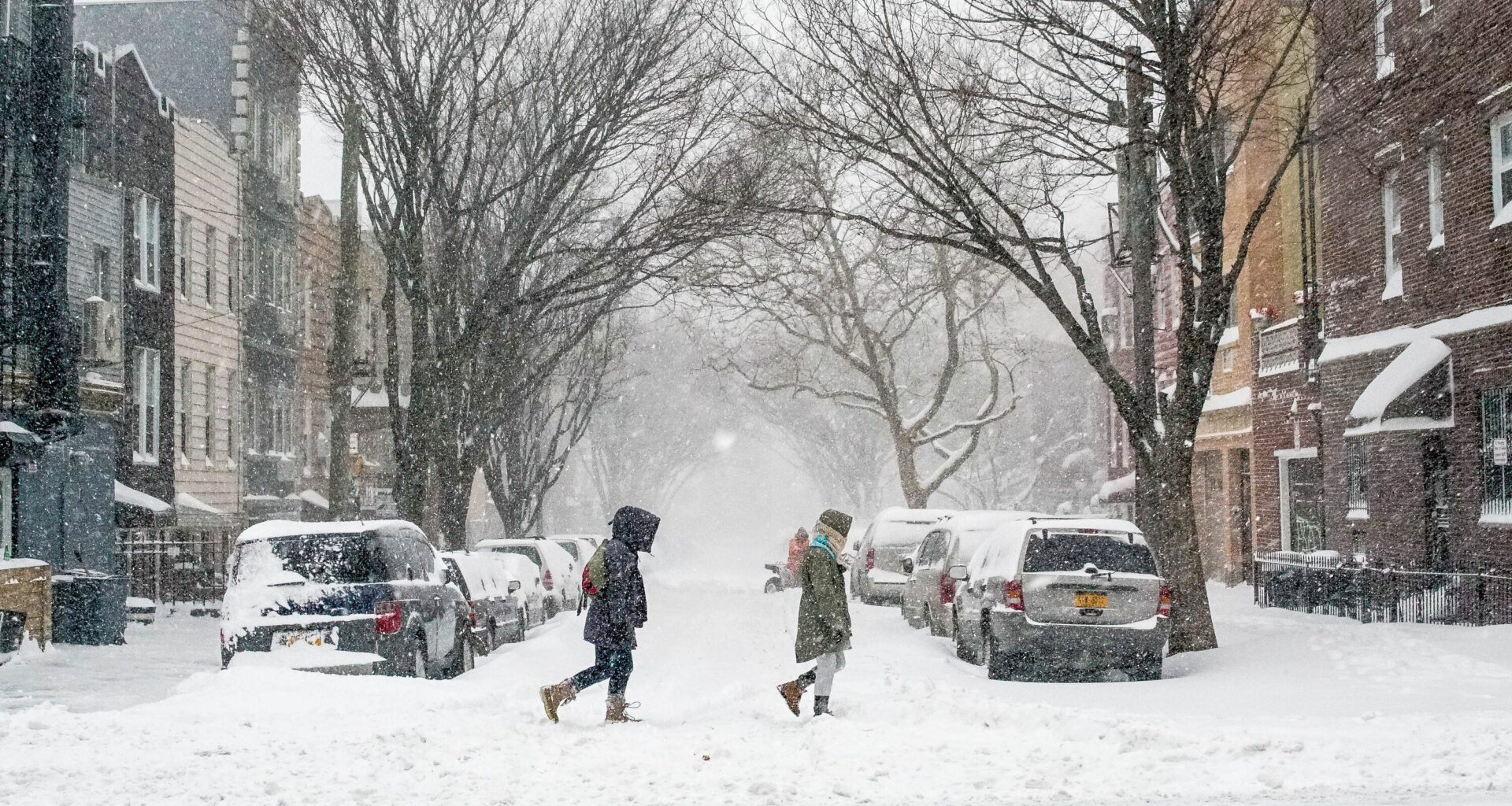 Brooklyn’s Snow King Sculpture Briefly Took Over Atlantic Avenue After the Storm
