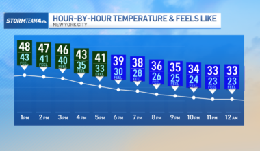 40 mph wind gusts, freezing temps close out 2025 – NBC New York