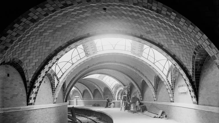 The City Hall Subway Station, taken around its construction in...