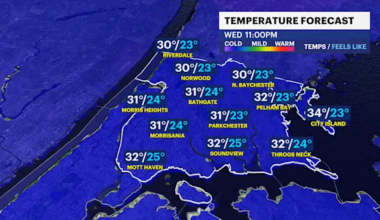 Light snow expected on New Year’s Eve in The Bronx