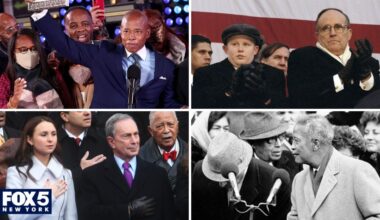 NYC mayoral inaugurations over the years: Van Wyck, La Guardia, Giuliani