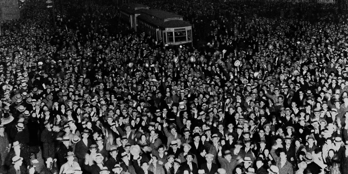 1st Times Square New Year’s celebration held 