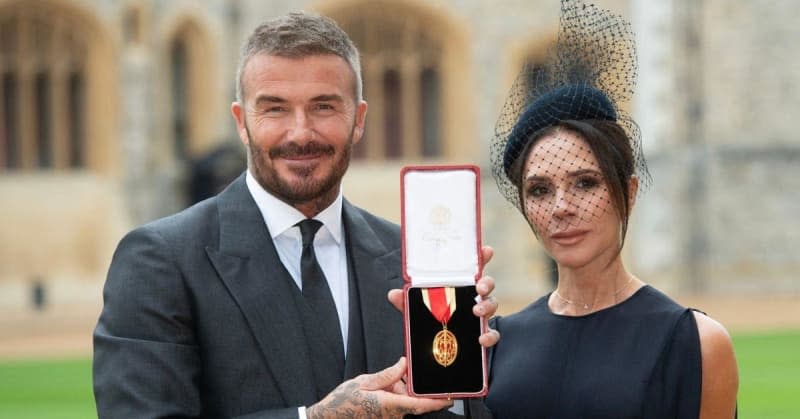 The Beckhams' feud with Brooklyn has tainted the couple's year, which saw David get knighted.MEGA