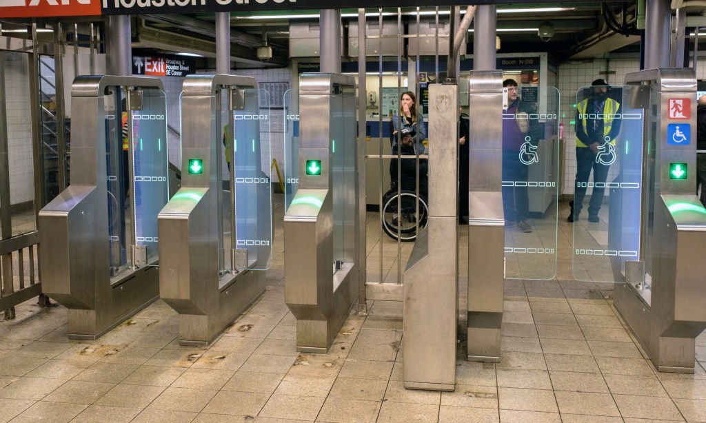 MTA debuts new plexiglass fare gates in SoHo and the South Bronx