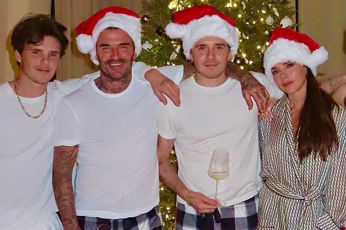 Beckhams at Christmas