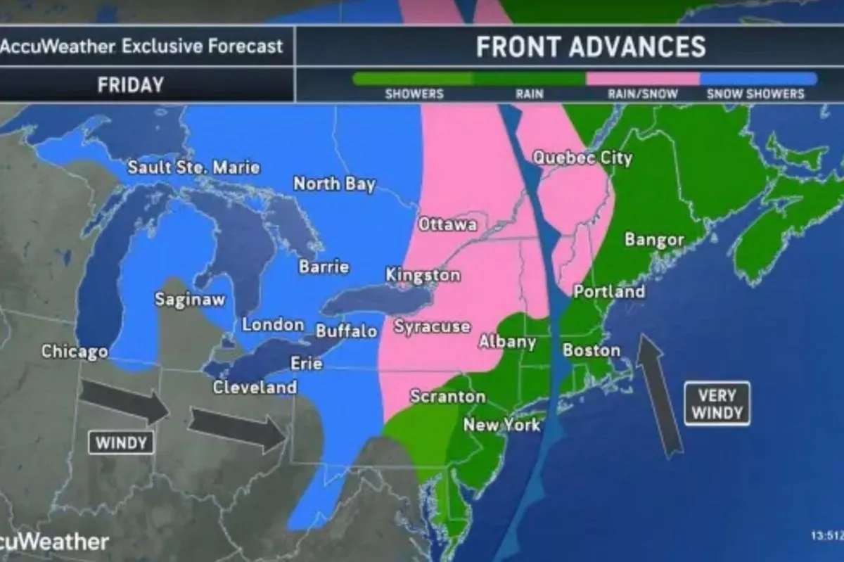 Meteorologists warn that while most places will receive 4 to 8 inches of snow, some locations may receive 10 inches
