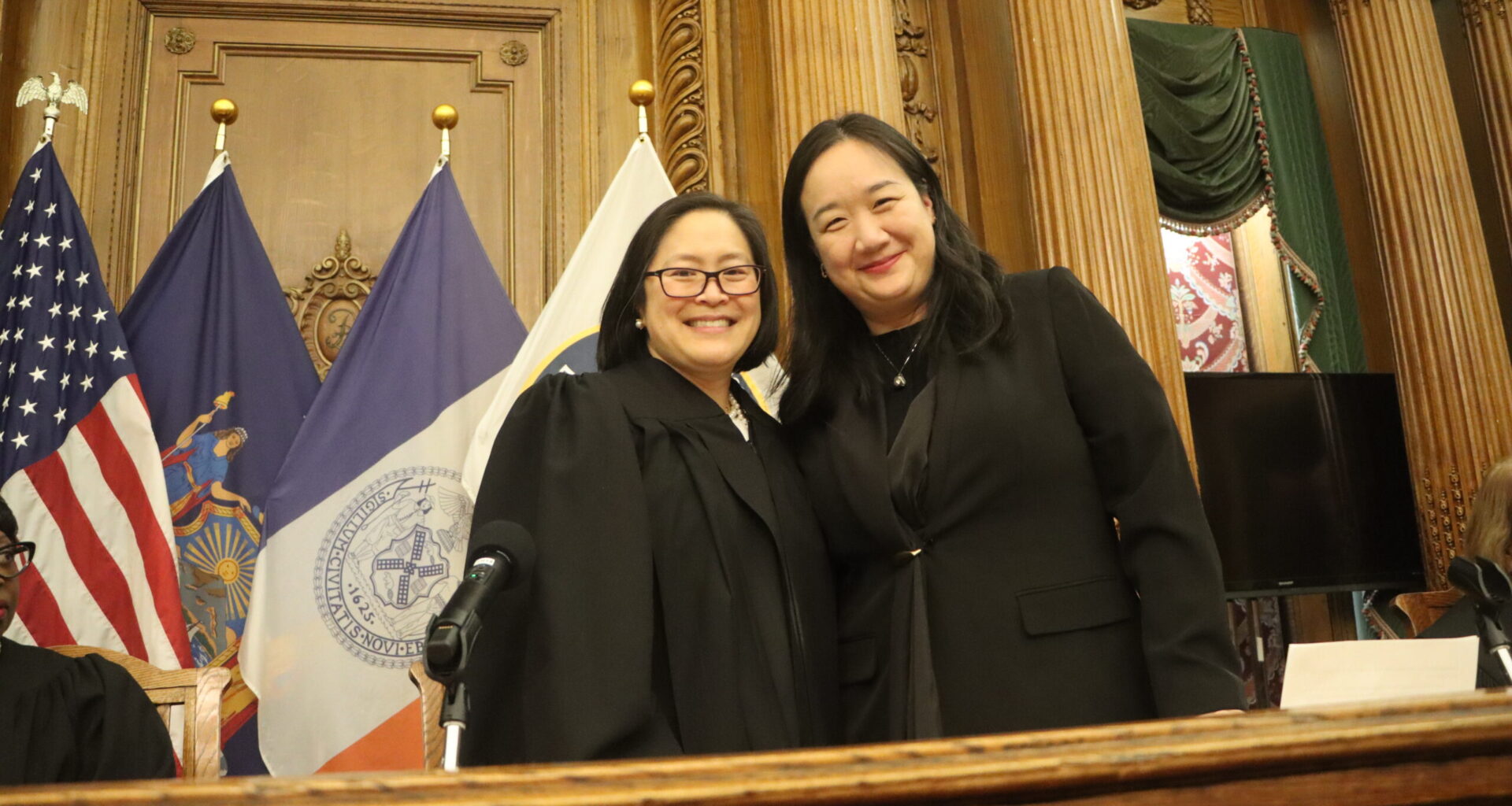 Hon. Lillian Wan, left, and Hon. Janice Chen. Photo by Mario Belluomo