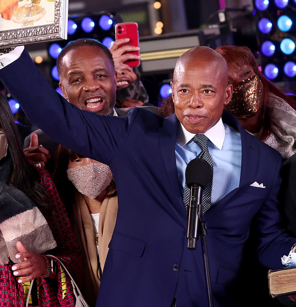 Eric Adams is sworn in as the 110th mayor of New York City.