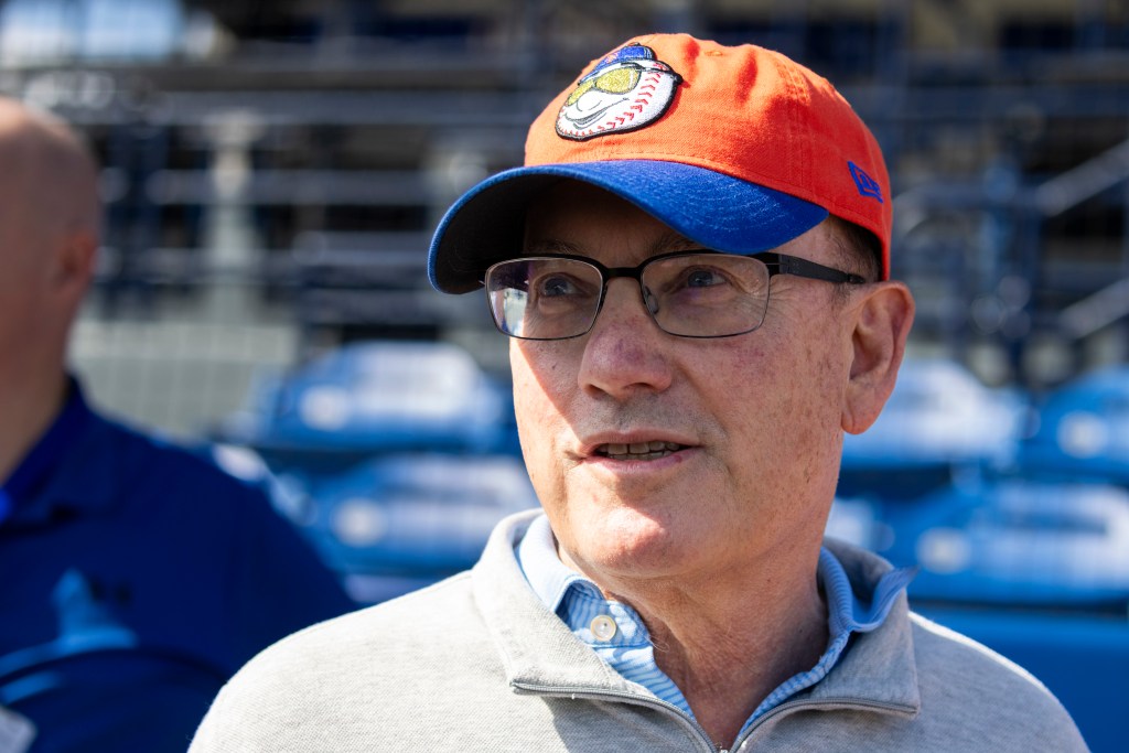 New York Mets owner Steve Cohen looks on at Spring Training, Monday, Feb. 17, 2025, in Port St. Lucie, FL.