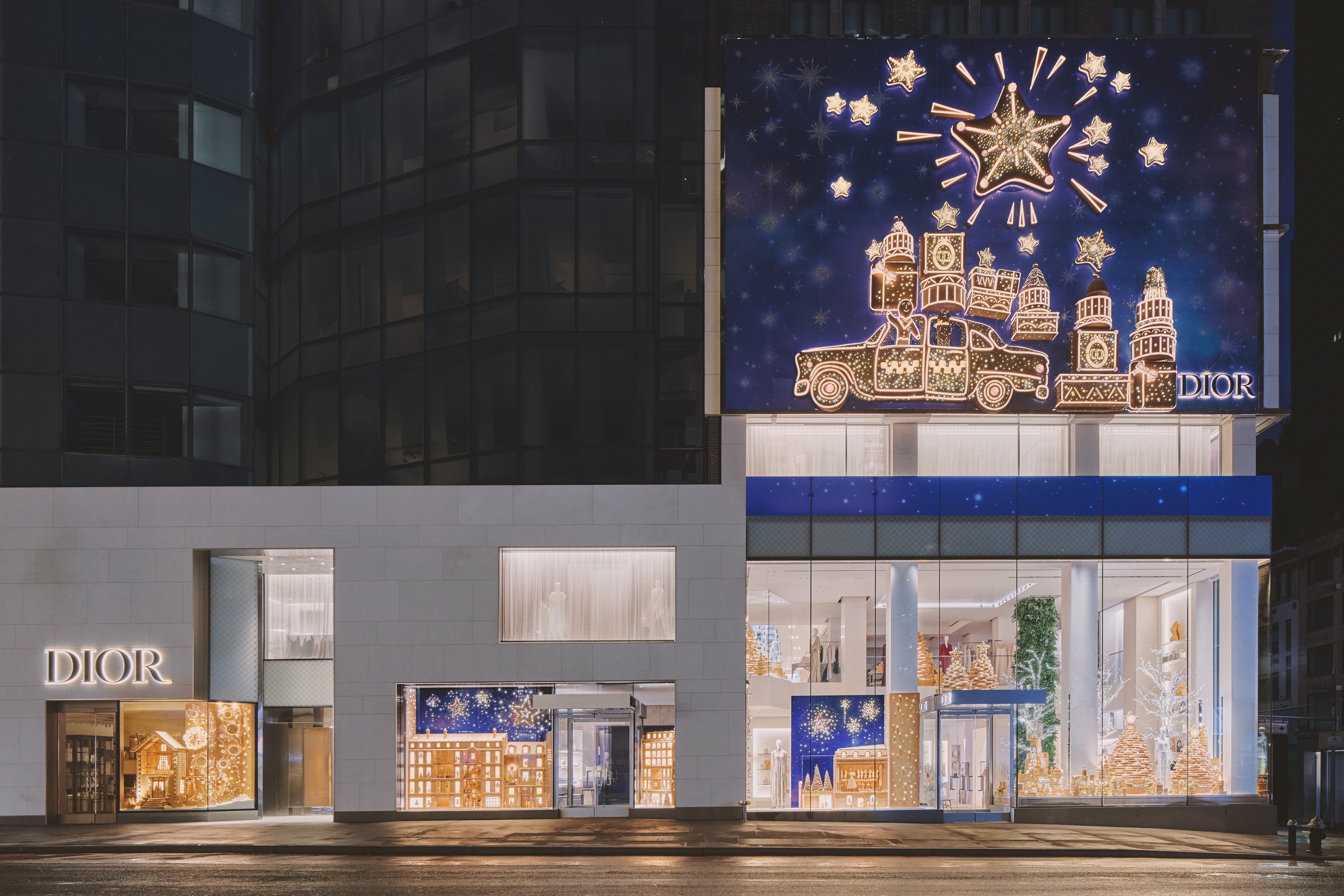 bright window display.