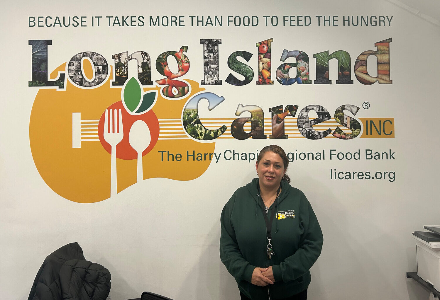 Nichole Rojas has been program center coordinator at Long Island Cares&rsquo; Valley Stream pantry since September.