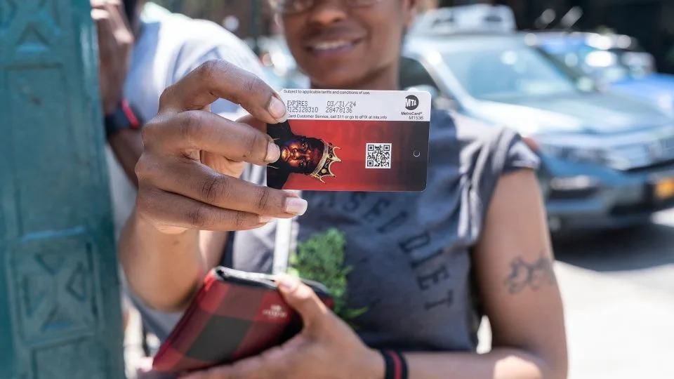 Another limited-edition MetroCard celebrated Notorious B.I.G.'s 50th Birthday.. - Lev Radin/Pacific Press/Shutterstock