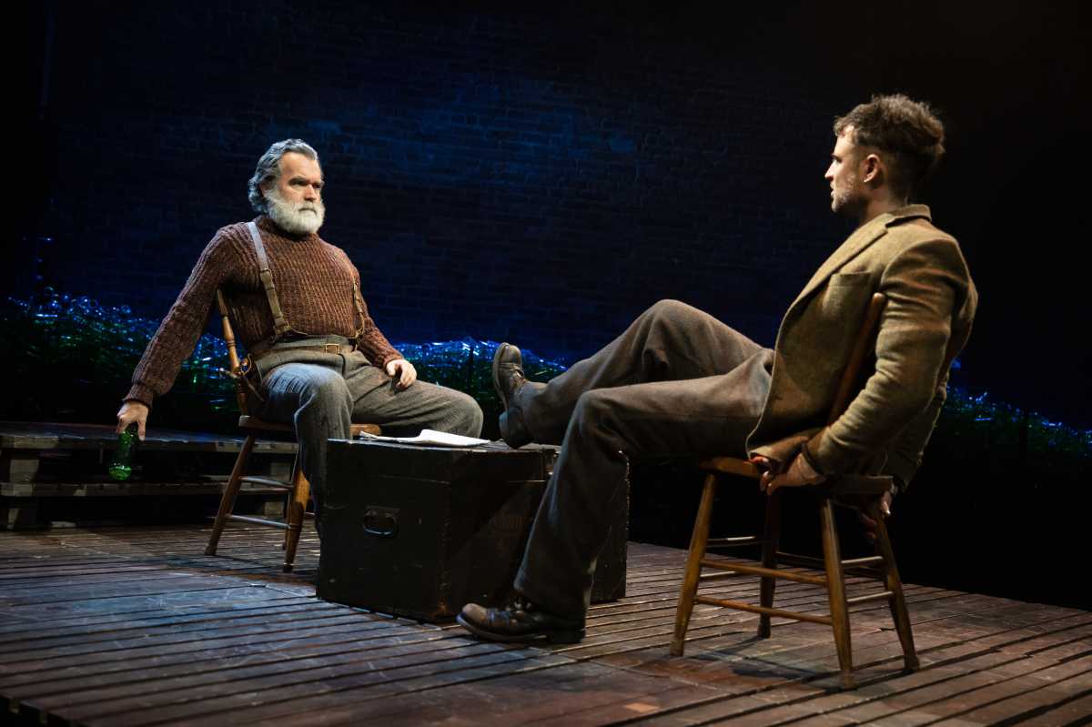 Brian d'Arcy-James and Tom Sturridge in "Anna Christie" at St. Ann's Playhouse in Brooklyn.