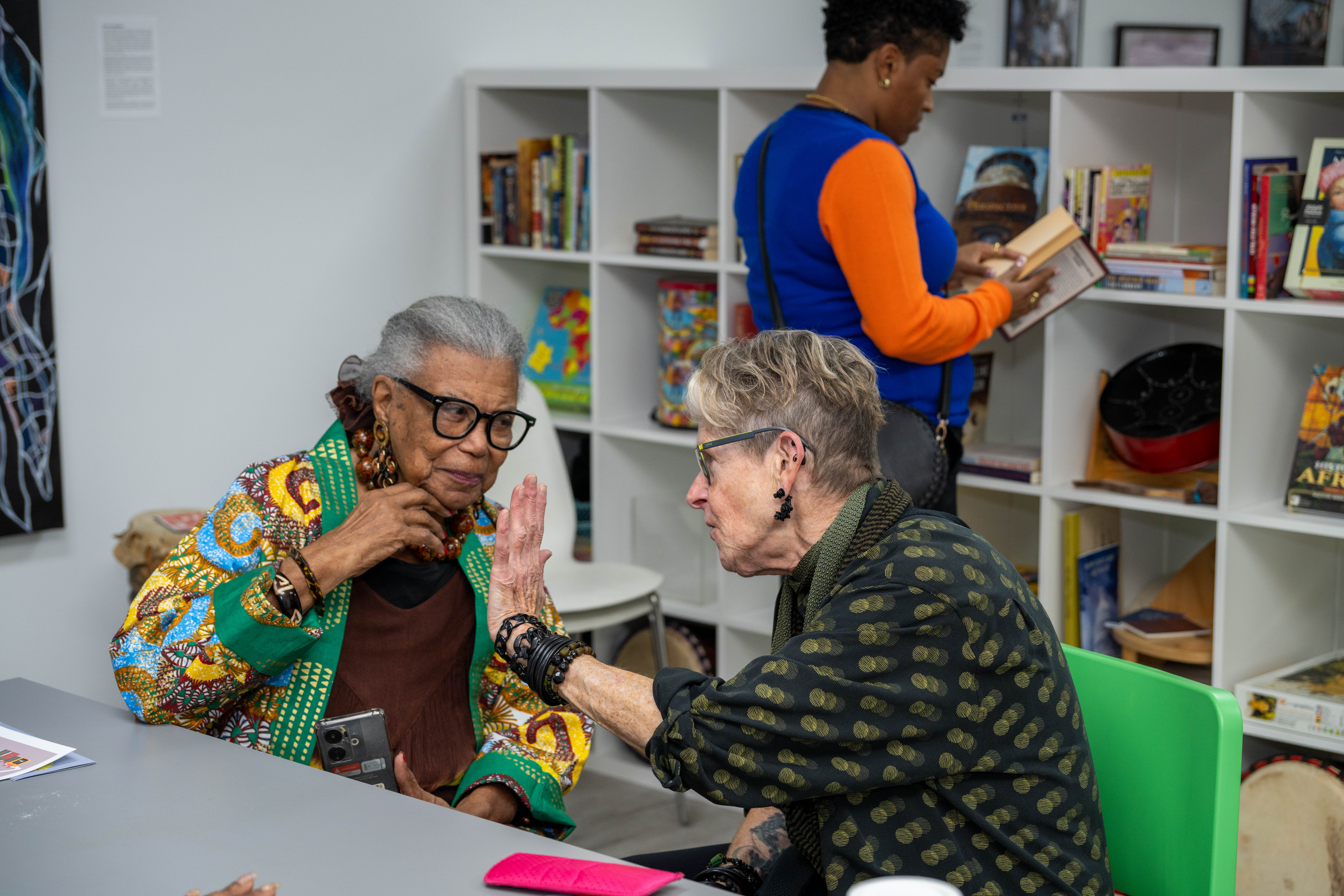 More than one hundred people turned out for the grand opening of the Staten Island Urban Center’s new storefront at 206 Bay Street in Tompkinsville on Saturday, December 6, 2025. (Owen Reiter for the Advance/SILive.com)