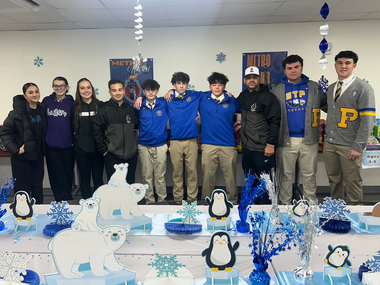 Metro United Sports CEO and student athletes