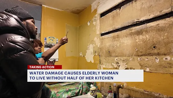Elderly woman forced to live with makeshift kitchen in Claremont after NYCHA removes half of it for repairs
