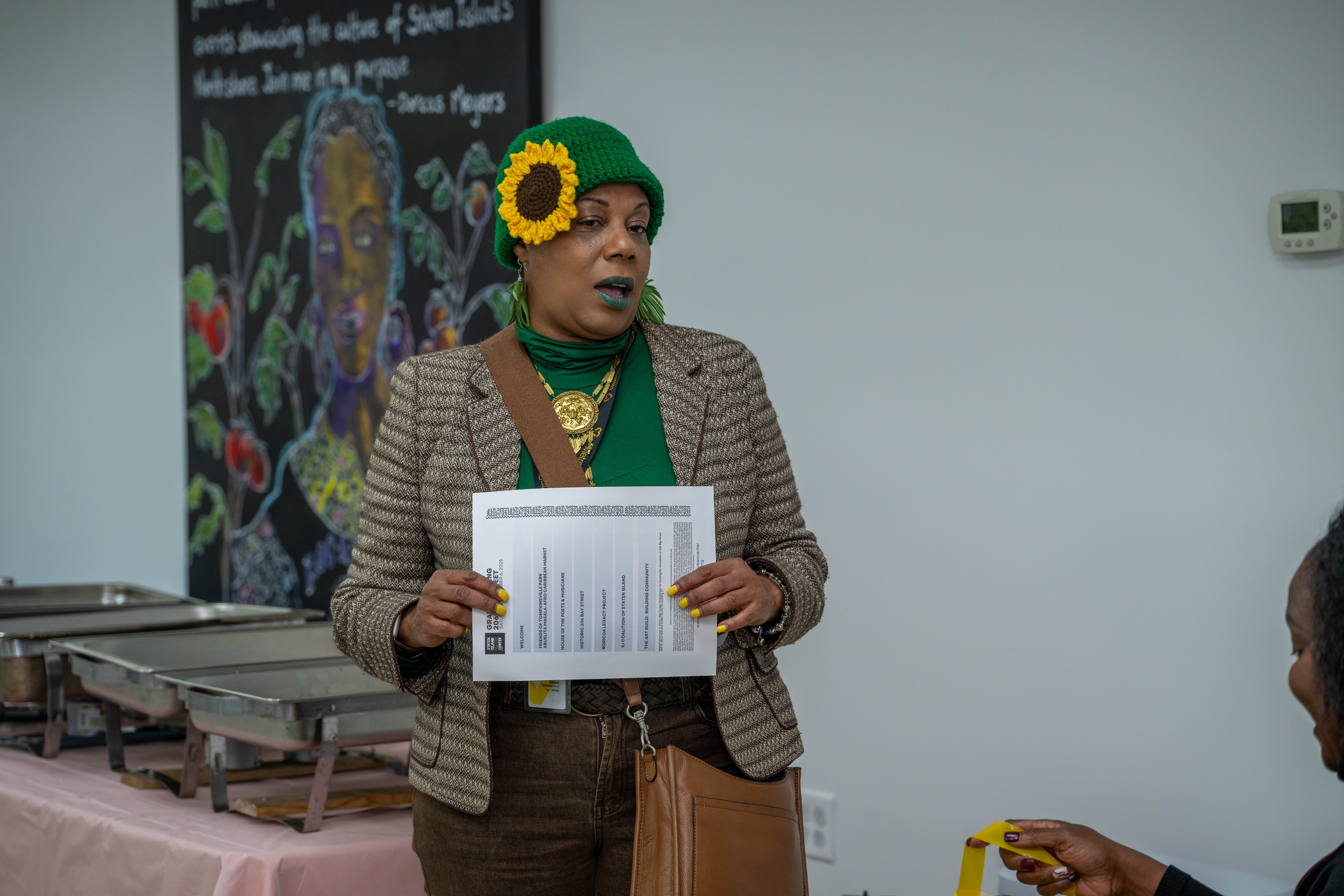 More than one hundred people turned out for the grand opening of the Staten Island Urban Center’s new storefront at 206 Bay Street in Tompkinsville on Saturday, December 6, 2025. (Owen Reiter for the Advance/SILive.com)