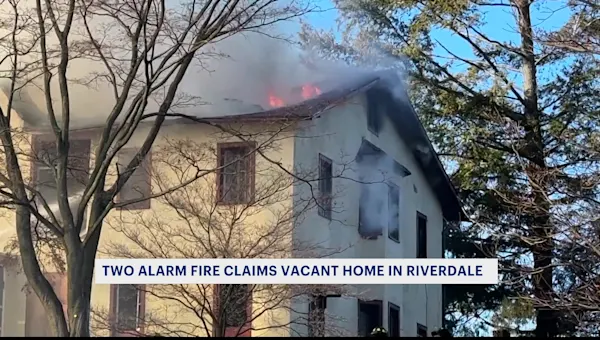 FDNY battles flames shooting out of Riverdale home