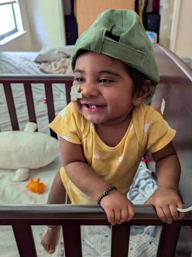 Dhruvan Gopi after surgery.