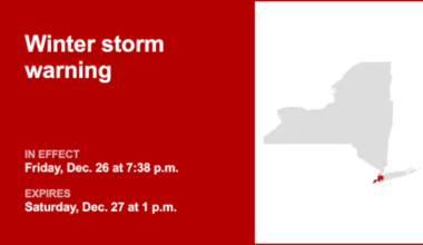 NYC weather: Winter storm warning affecting New York City until Saturday afternoon