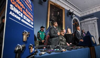 Mayor Adams touts 25,000 illegal guns seized from NYC streets as his tenure draws to a close – amNewYork